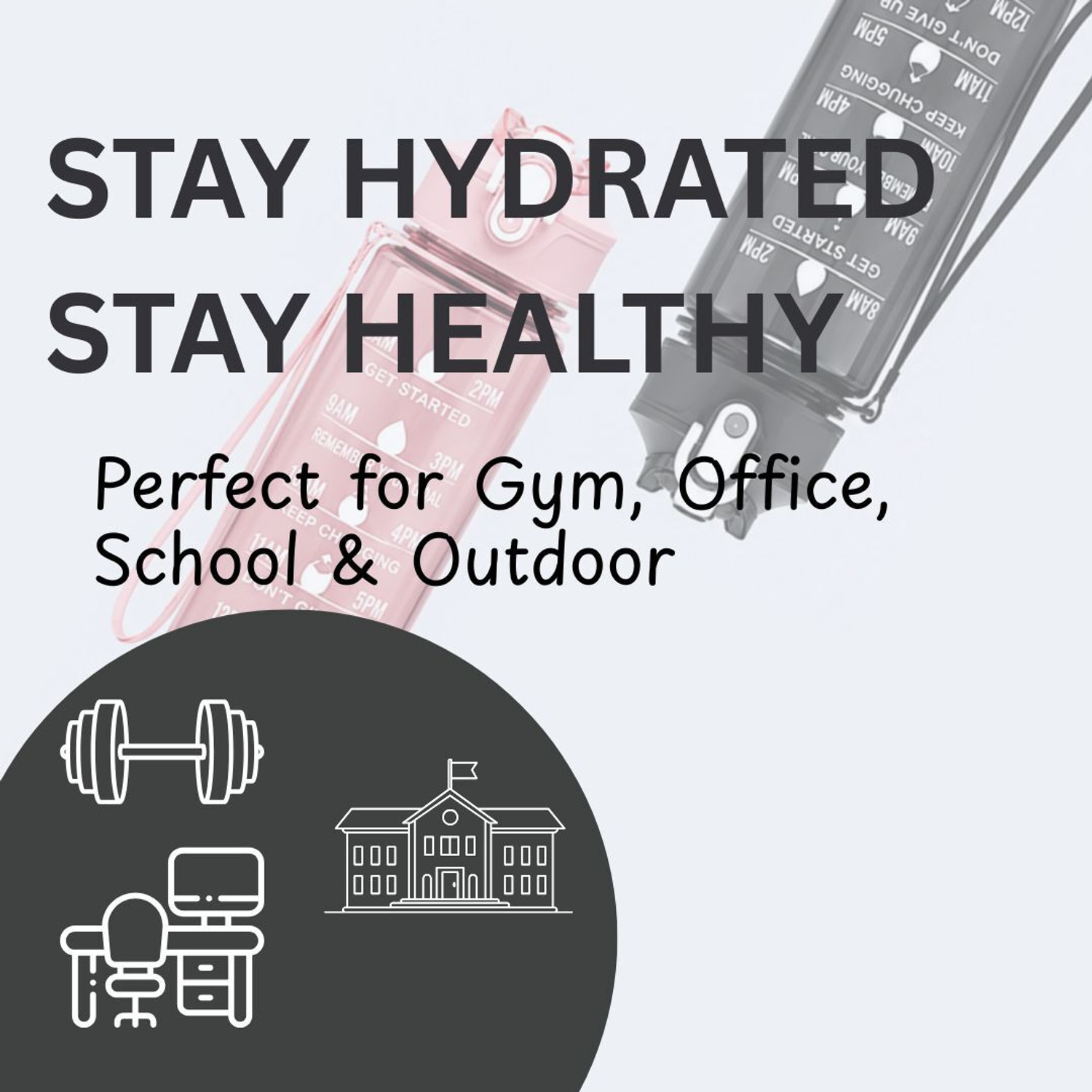 Image of GuddiBottles Hydro Track Series 1000 ml Water Bottles