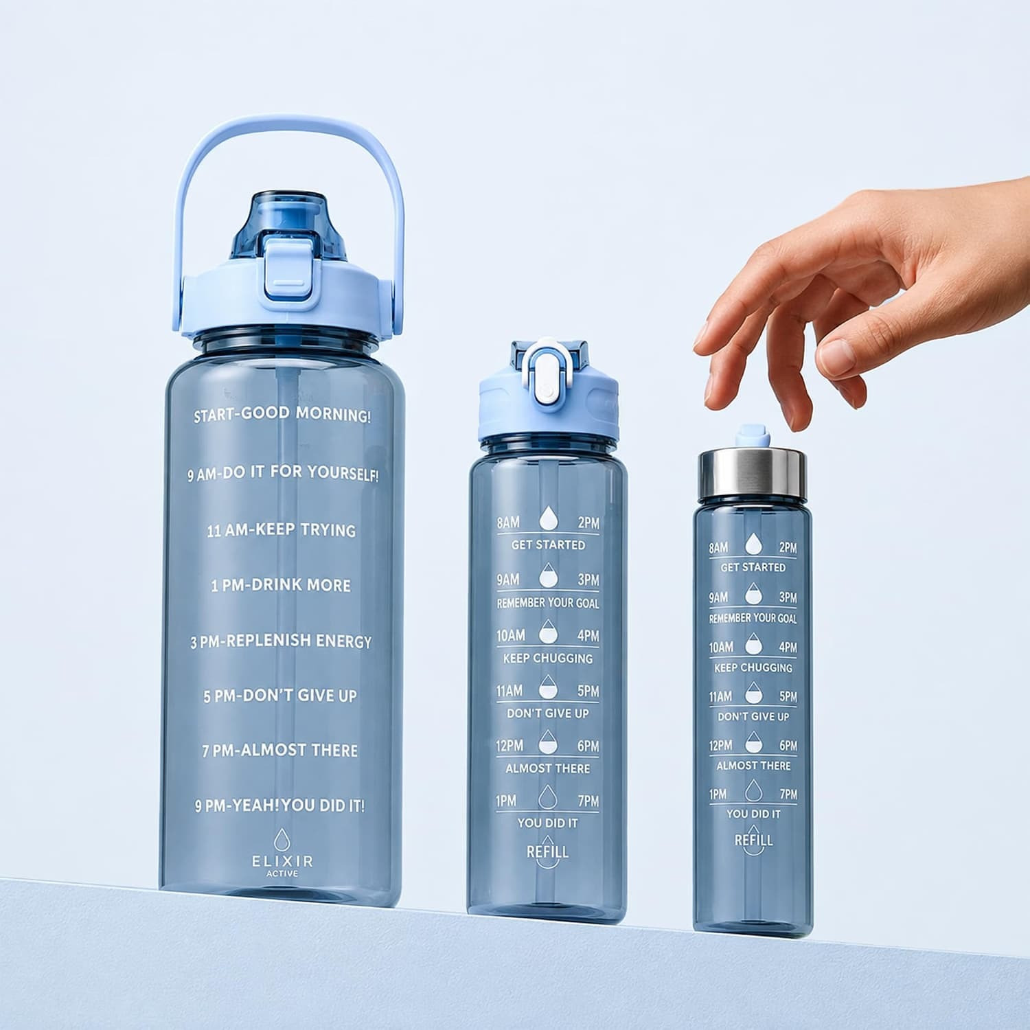 Image of Yamuna Kawaii Water Bottle with Straw and Sticker, Kawaii Bear Water Bottle 1600 ml Water Bottles