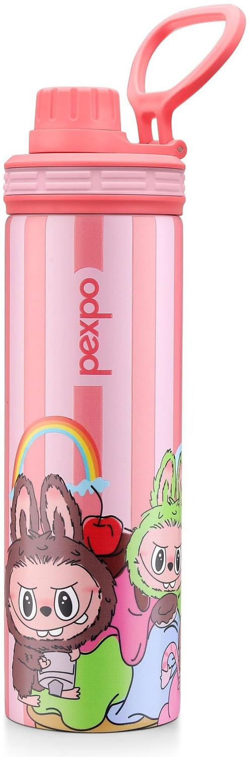 Image of pexpo ISI Certified Hot & Cold Vacuum Insulated UV Print Flask 500 ml Water Bottle