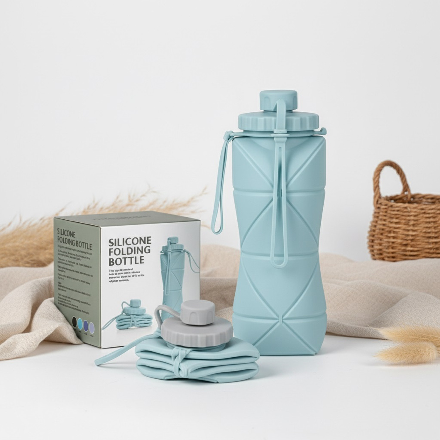 Image of ZUCLLIN Folding Silicon Water Bottle 600 ml Water Bottle