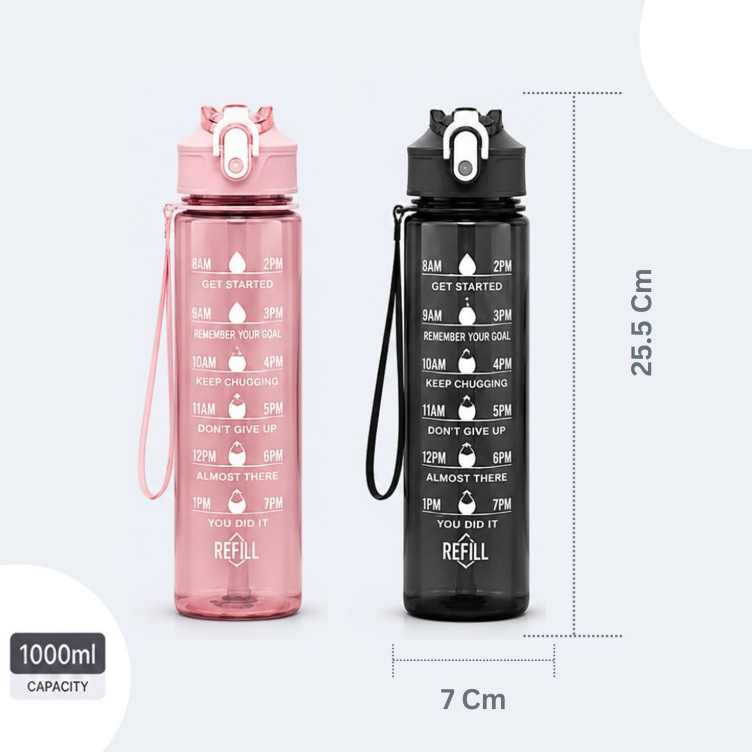 Image of GuddiBottles Hydro Track Series 1000 ml Water Bottles