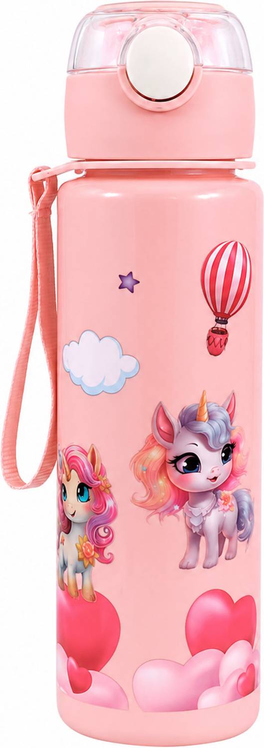 UNICORNWORLD Unicorn 800 ml Pink Water Bottle Pack of 1 - Image 1