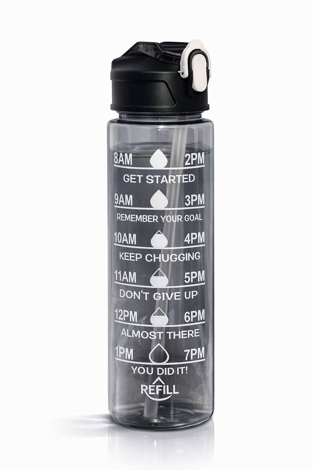 ANANTASHAYI Motivational Hydration Series 900 ml Water Bottle