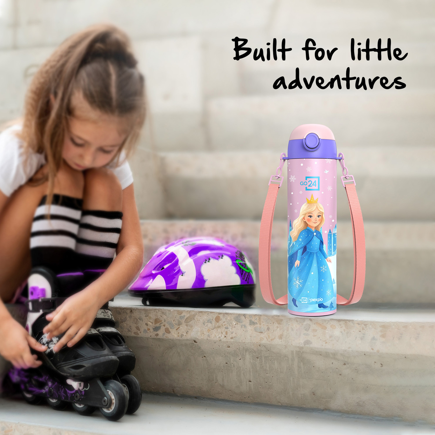 Image of Go24 Sporty ISI Certified UV Printed Kids Fridge Water Sipper - For School, Picnic 700 ml