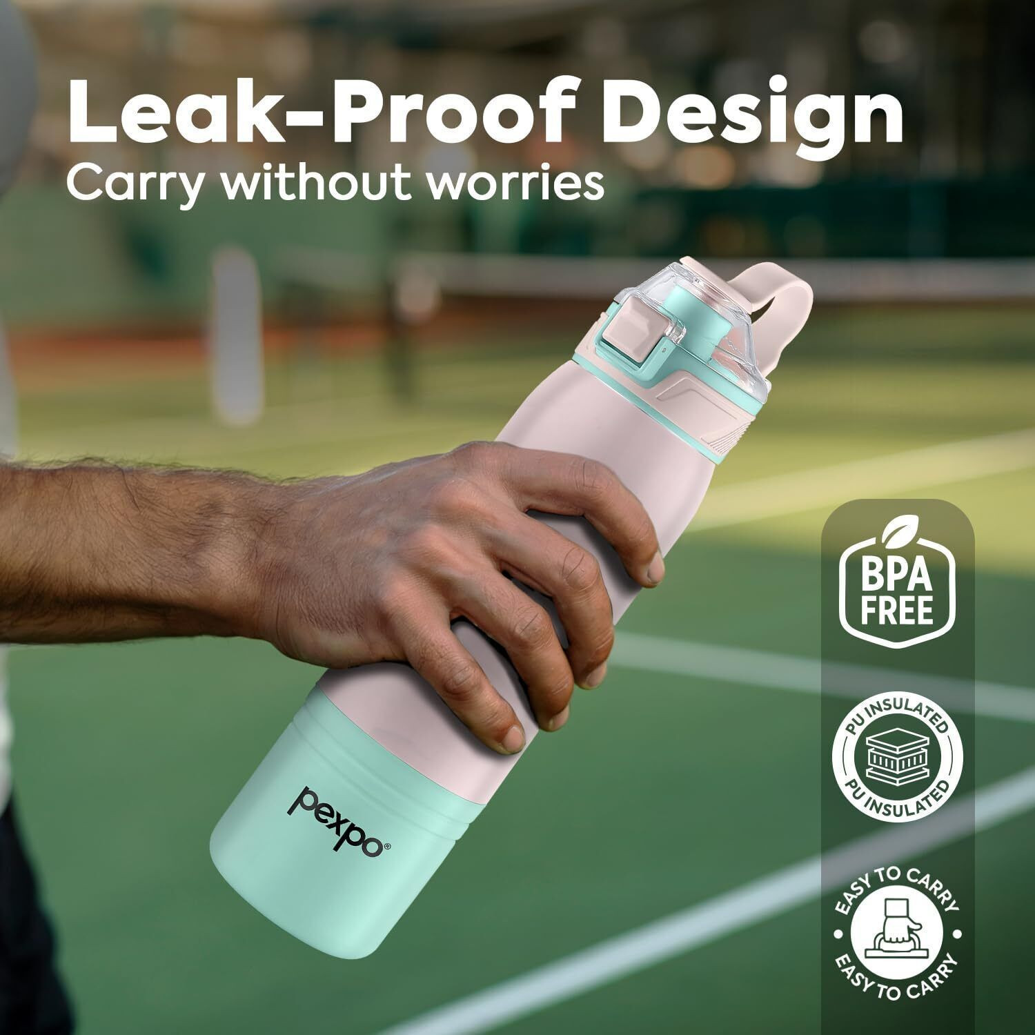 Image of pexpo Warm & Cold Insulated Kids School, Picnic Leakproof 700 ml Water Bottle