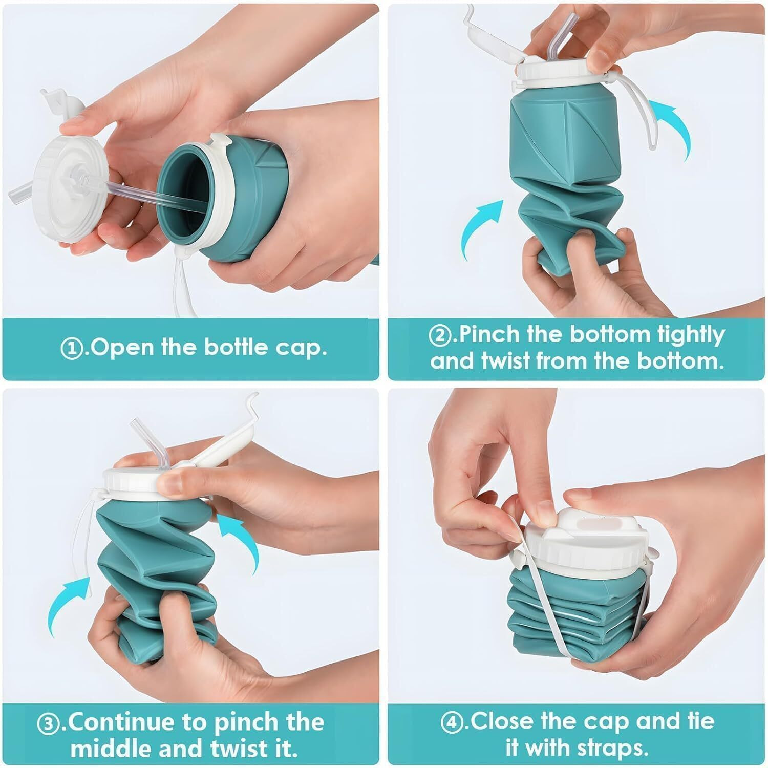 Image of Uniquecartel Silicone 600 ml Water Bottle