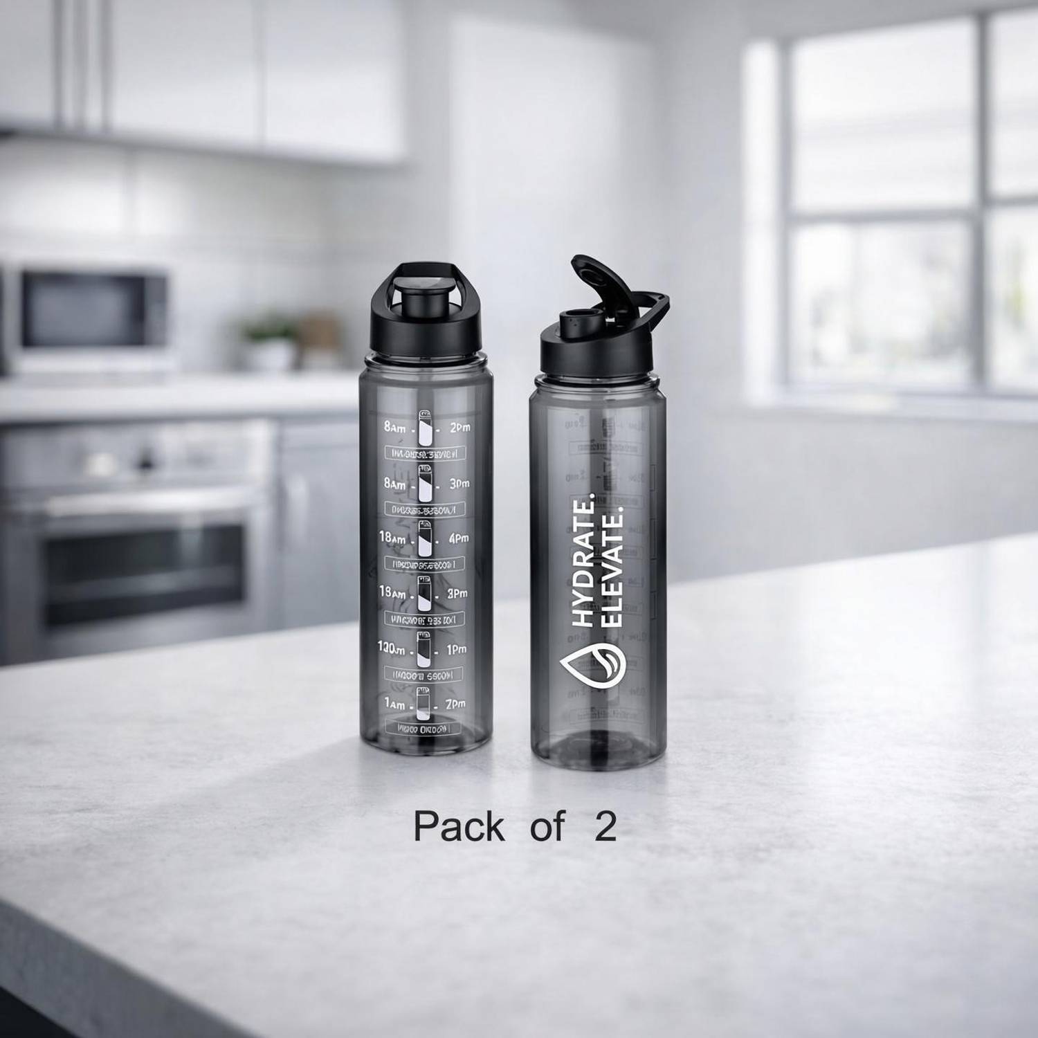 vedprime Water Bottle 2 Pack 1L Pack of 2 · 1 L (2 L total) - Image 1