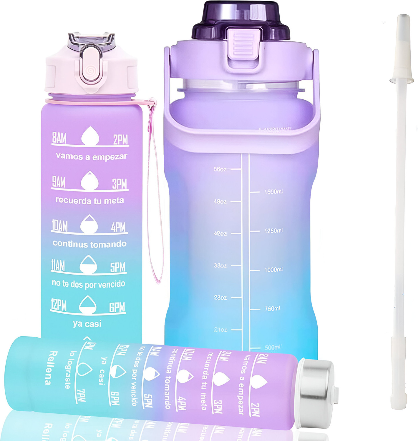 Image of Jhalakriti 3 Plastic Sipper Water Bottle for Gym-Shaker Bottle with Different Size 2000 ml Plastic Bottle