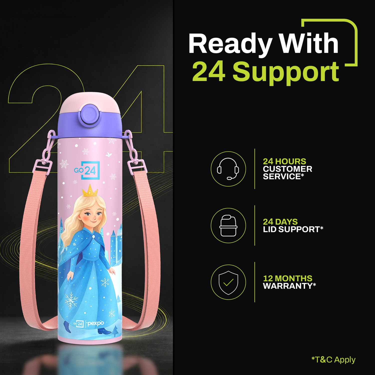 Image of Go24 Sporty ISI Certified UV Printed Kids Fridge Water Sipper - For School, Picnic 700 ml