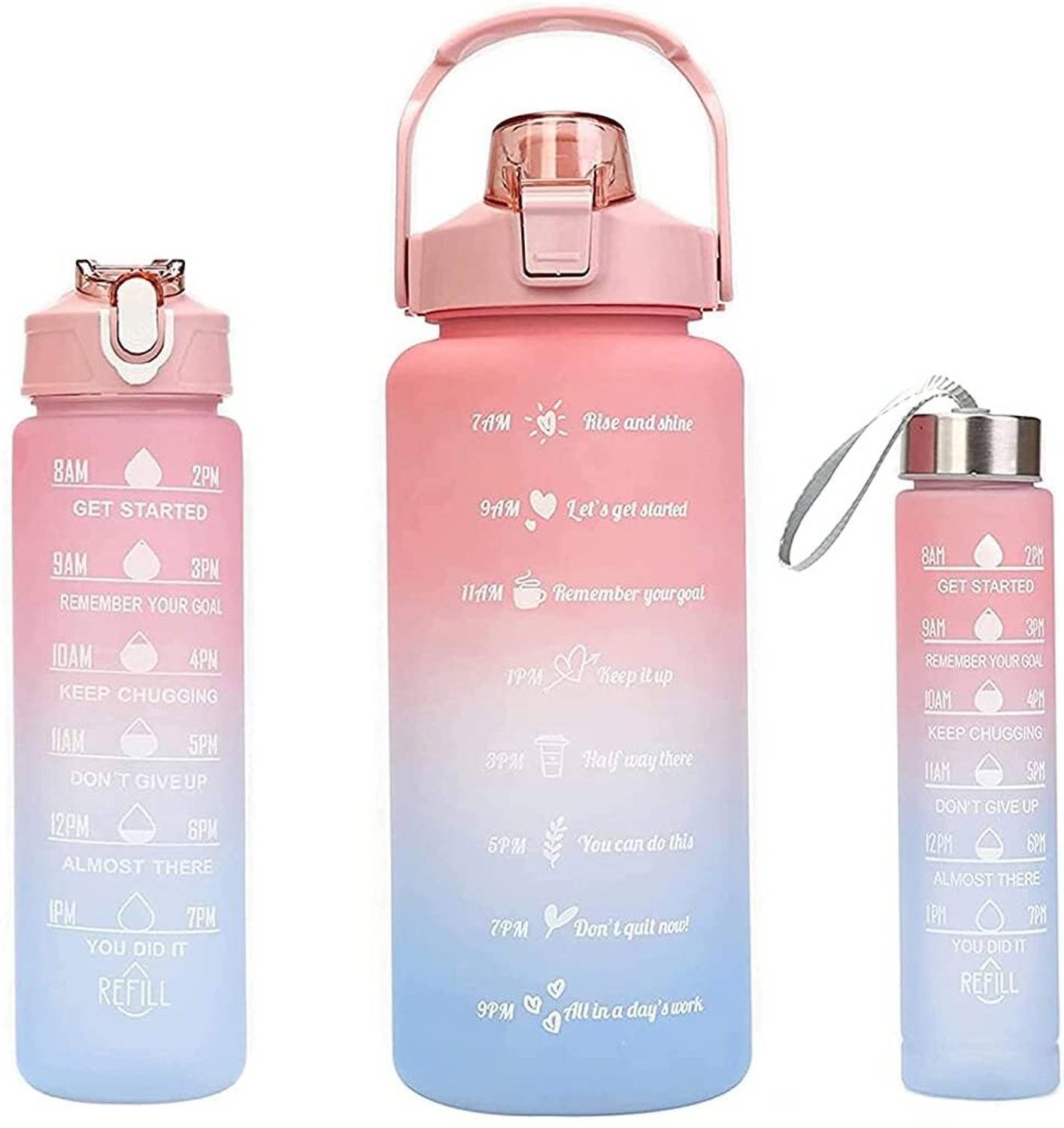 adorro bella Sports Fitness GYM Water Bottle Unbreakable Spirit Motivational Water Bottle 1000 ml Plastic Bottle