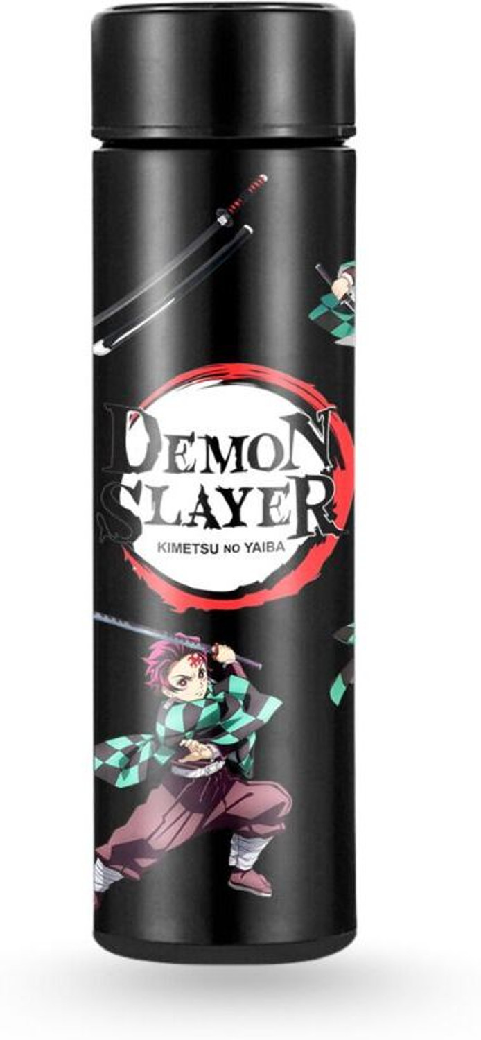 Image of Harsh Hasthkala Demon Slayer Black Anime Insulated Stainless Steel 500 ml Water Bottle