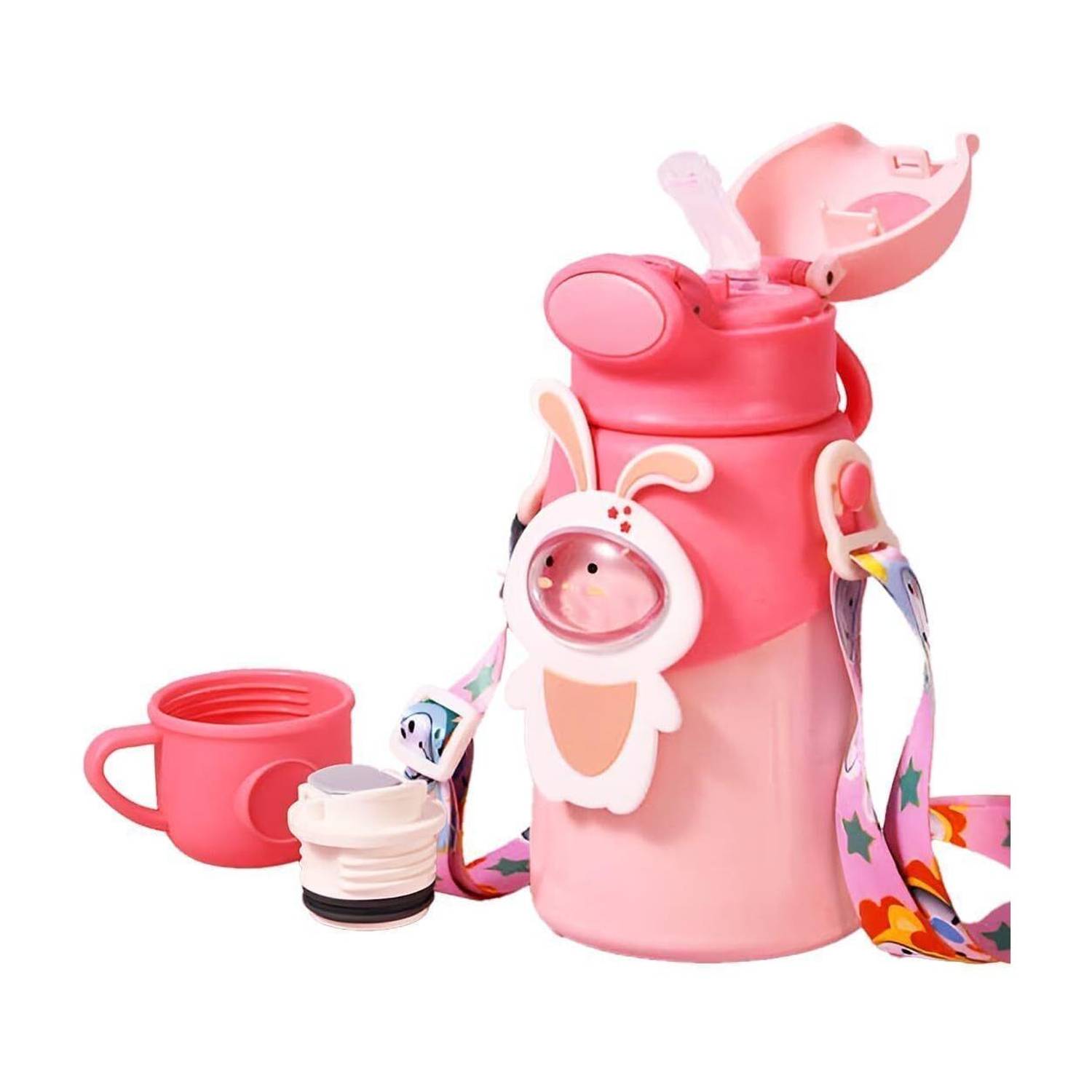 ApexUni Children Straw Sipper Bottle 24 Hours Hot & Cold Sipper Bottle for Kids 550 ml Water Bottle