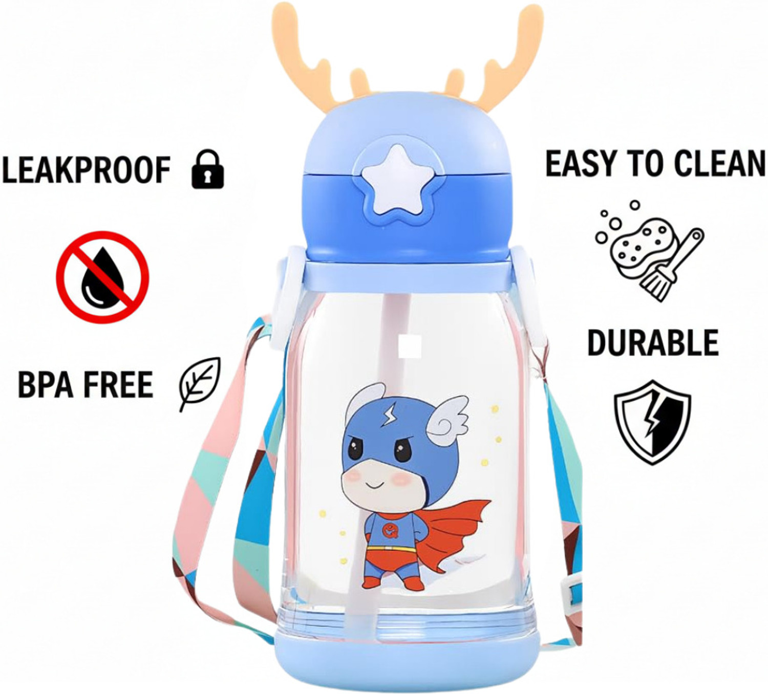 Image of PLEXY Deer 630 ml Water Bottle