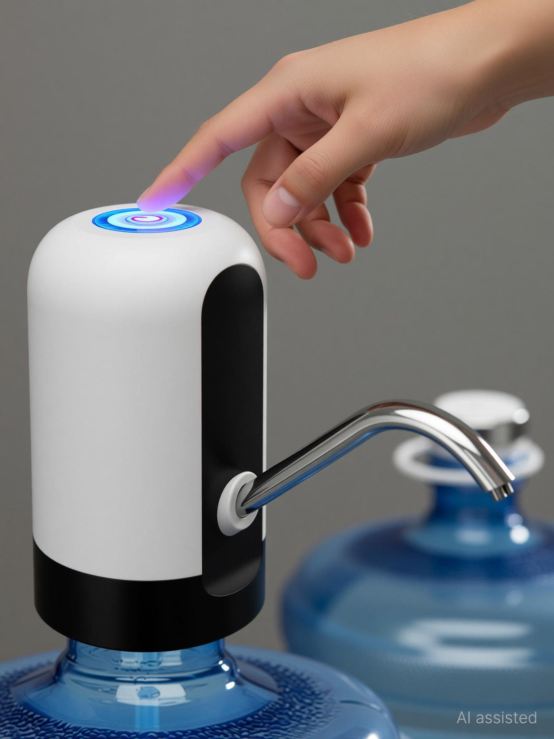 Image of P K INTERNATIONAL Water Dispenser Pump, USB Charging Compatible For 5L To 20 Litre Can Bottled Centrifugal Water Pump
