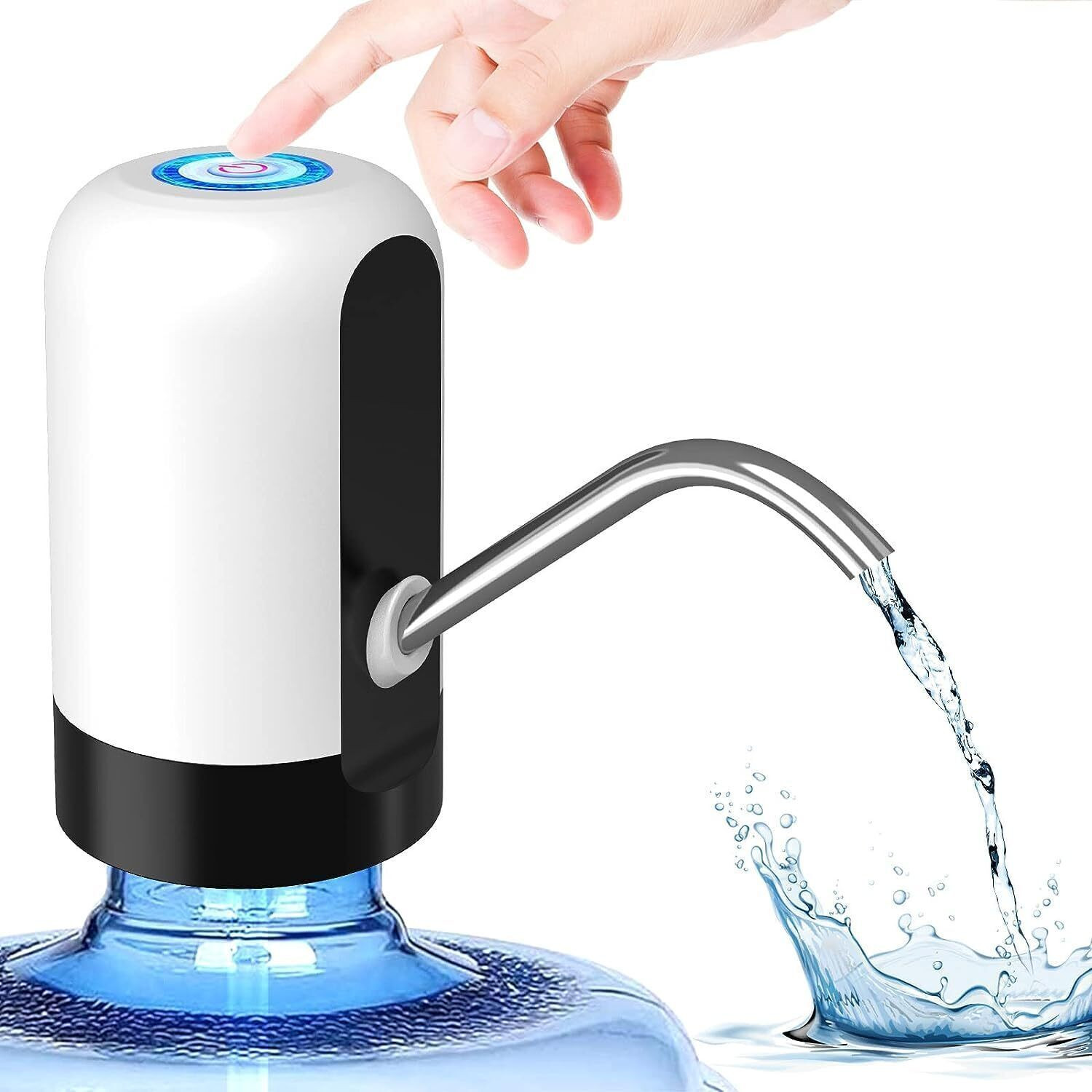 Image of P K INTERNATIONAL Water Dispenser Pump, USB Charging Compatible For 5L To 20 Litre Can Bottled Centrifugal Water Pump