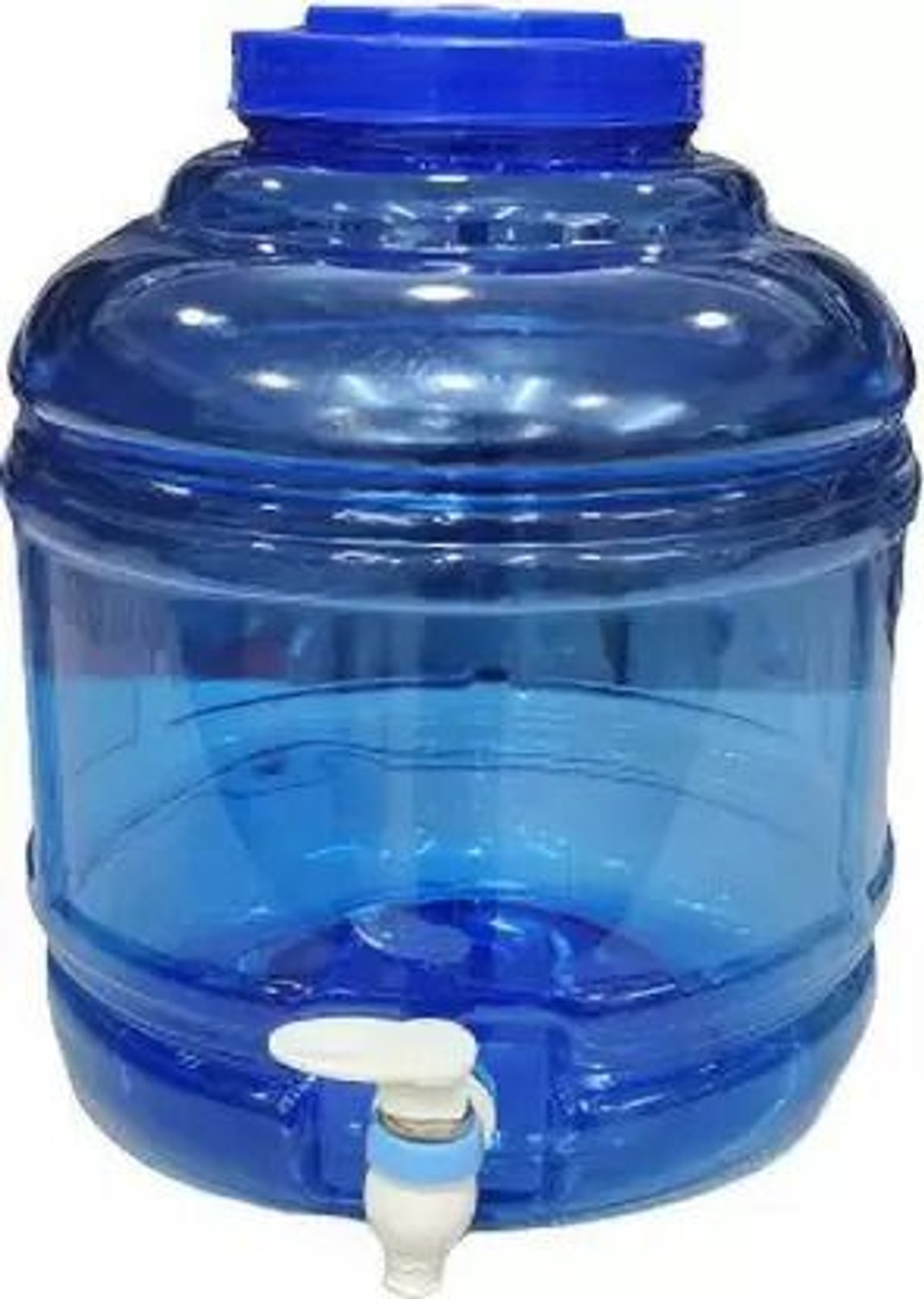 Image of freshana Blue Water Dispenser Can (8 Ltrs) Water Camper Jar for Travel /House /Office Bottled Water Dispenser