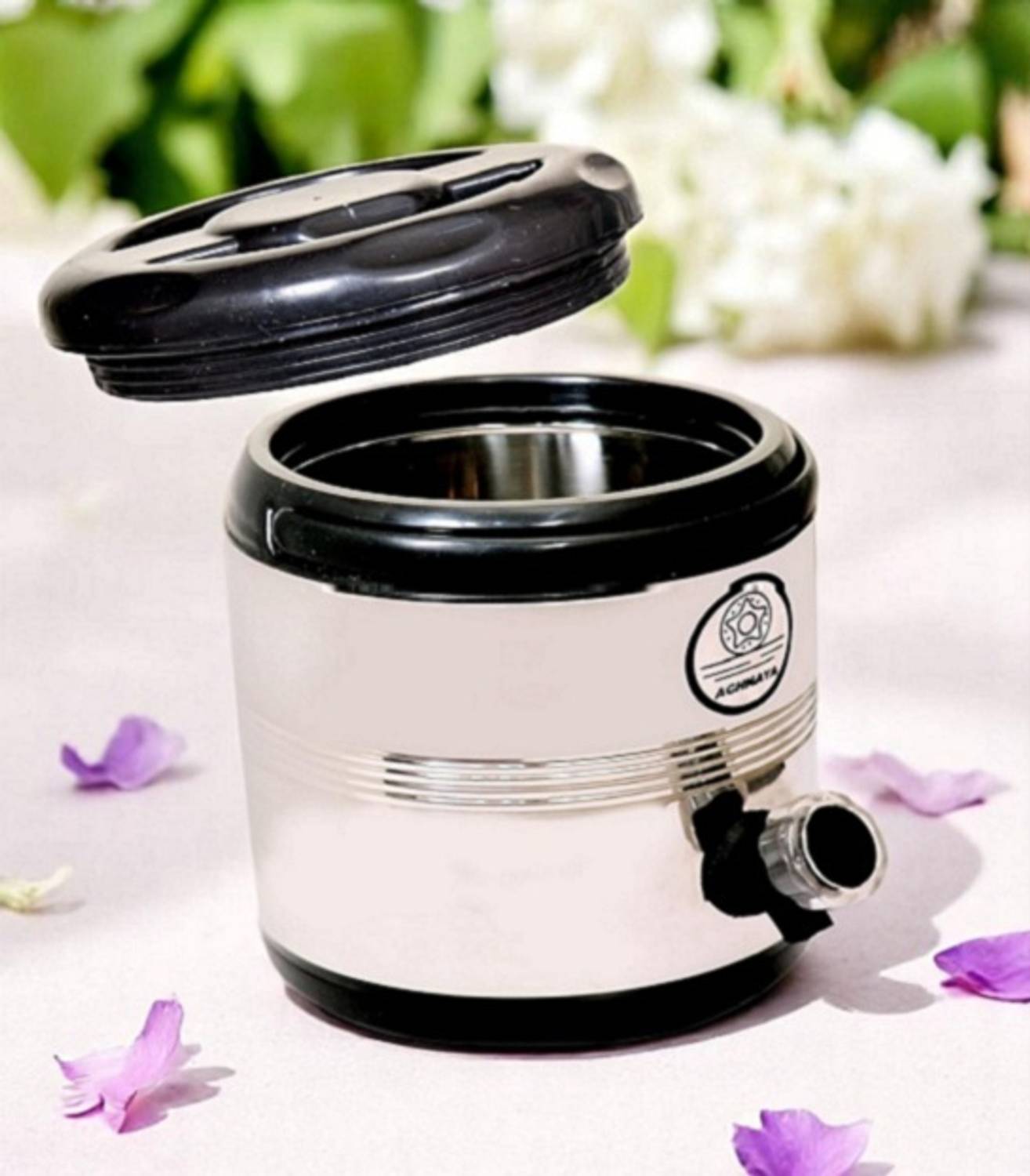AGHNAYA Water jug 5 Litre Stainless Steel Insulated Water hot and Cold Upto 5-6 Hours Bottled Water Dispenser