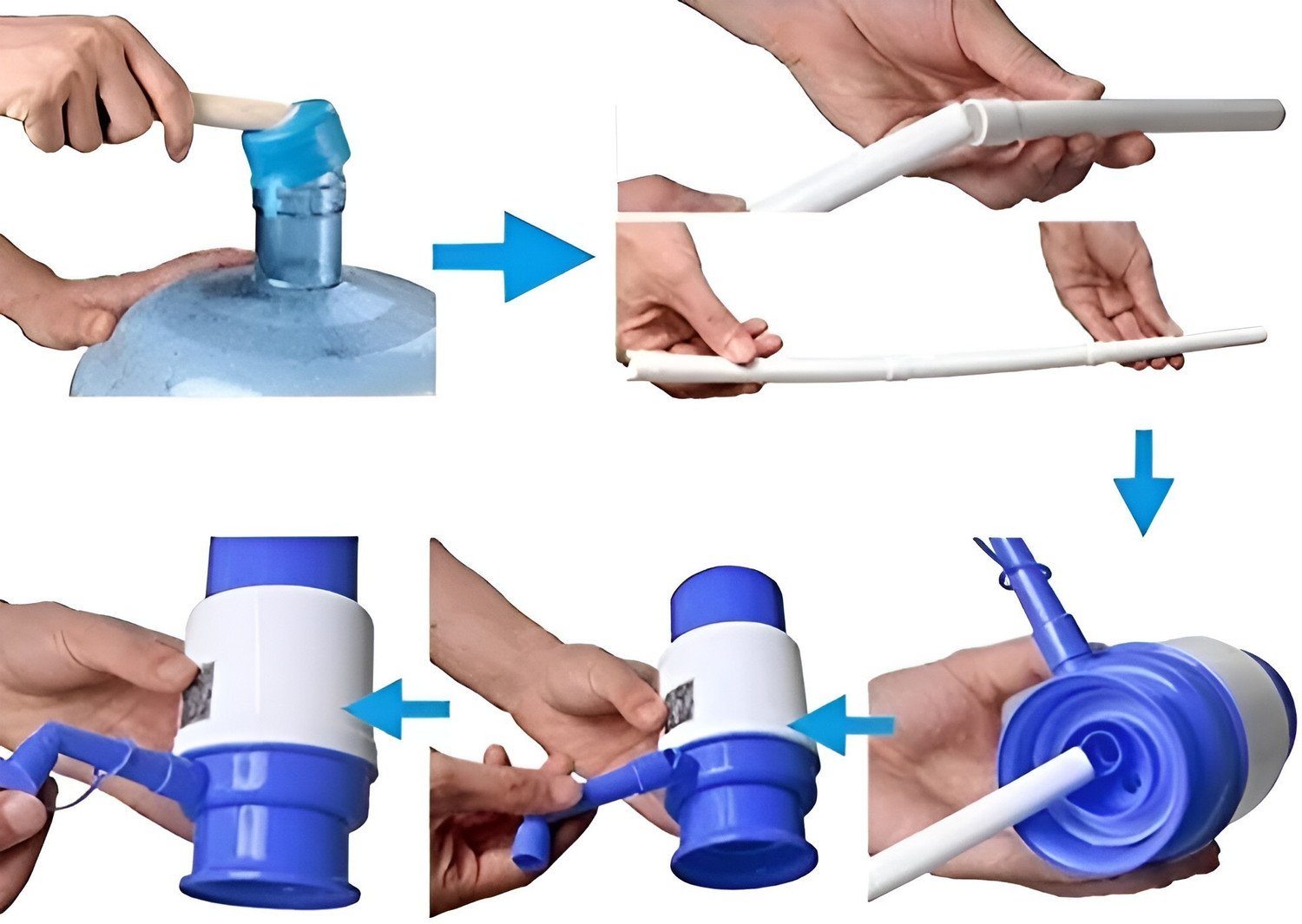 Image of EcoRoots Manual hand press water pump /dispenser for 20 /25L bottle jar. Bottled Water Dispenser