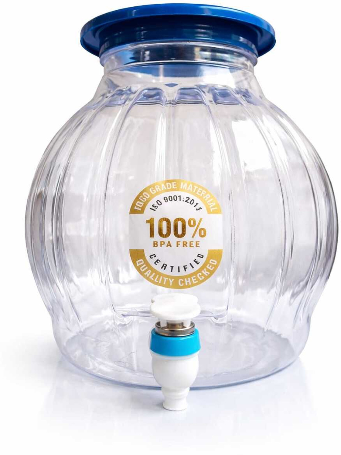 Image of RRR ENTERPRISE 10 Litre Water Dispenser Jar with Tap | Food Grade Plastic | Leak Proof Spigot Bottled Water Dispenser