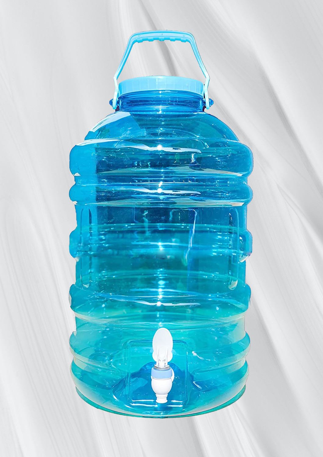 Image of PureAction 20 Litre Water Jar Water Container with Strong Handles & Durable Tap Arctic Blue Bottled Water Dispenser