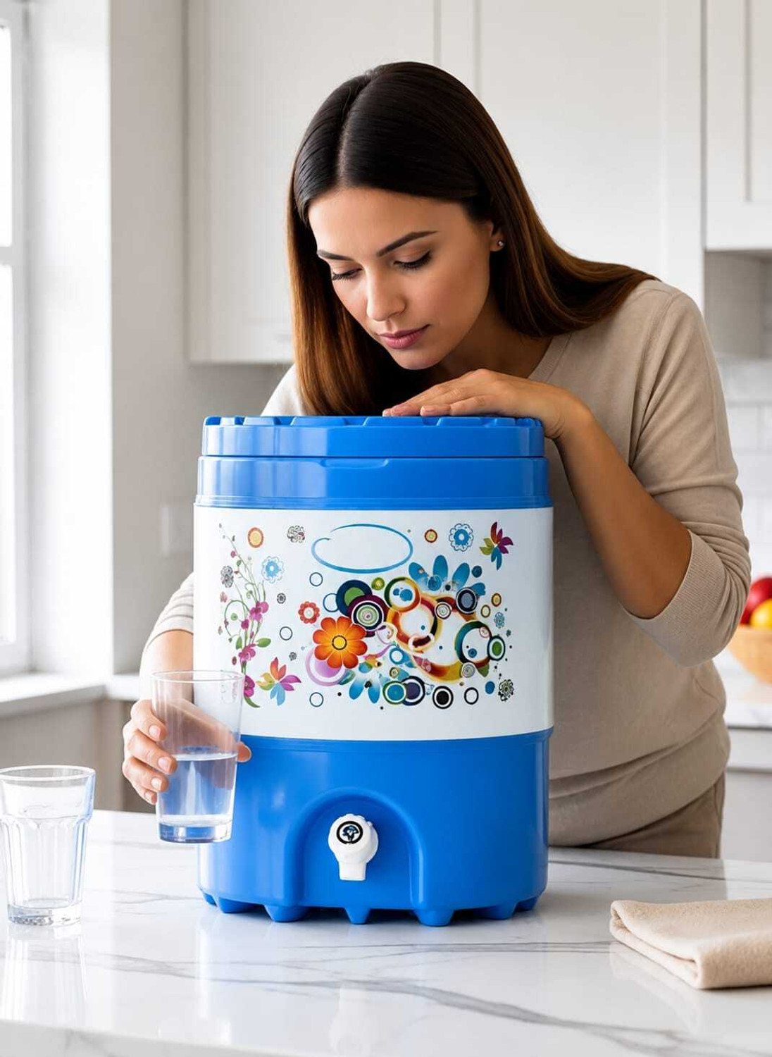 Image of Ganga Enterprises AUQA 20 Litre Cool / Chilled Water Bottled Water Dispenser 20000 ml Plastic Bottle