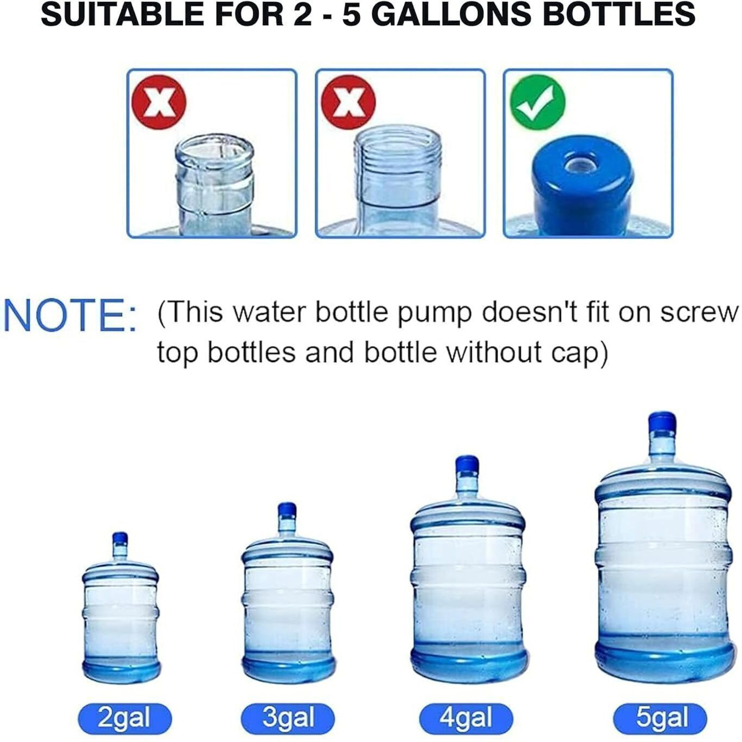 Image of evoza Automatic Rechargeable Electric Water Dispenser Pump Bottled Water Dispenser