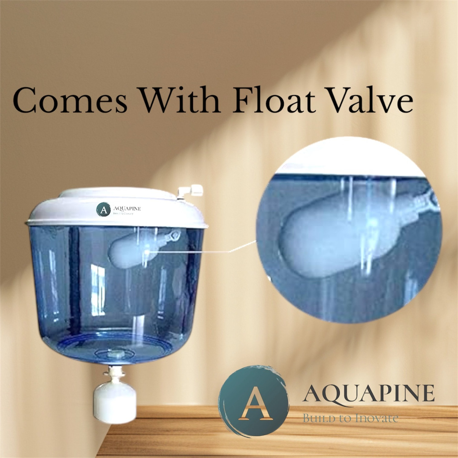 Image of AQUAPINE Water Dispenser Jar With Float Valve Ro Water Bottles Bottled Water Dispenser