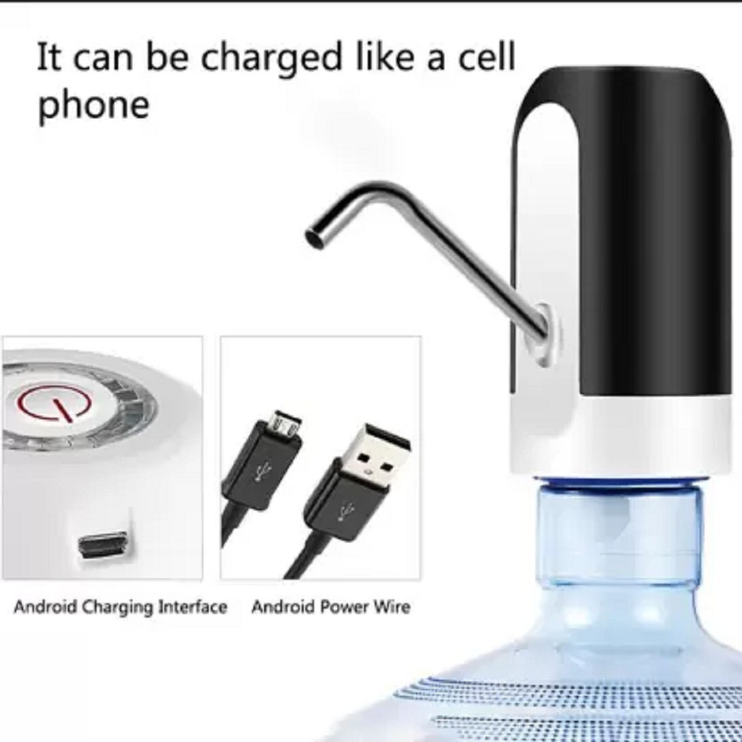 Image of HITECH KITCHEN Automatic Water Pump, Water Dispenser Pump, Drinking Water Jar Pump for Universa Bottled Water Dispenser
