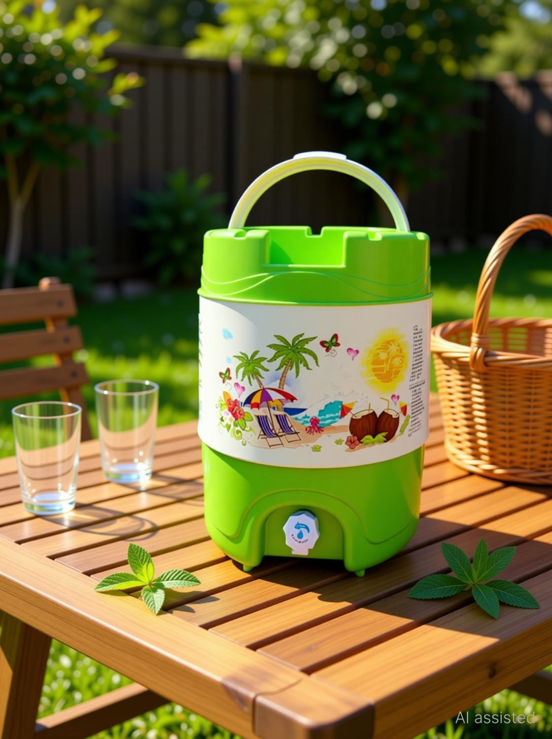 Image of Agritec green Plastic Insulated Water Camper 20 L Cool /Chilled Water /Jar Thermos Flask 20000 ml Plastic Bottle
