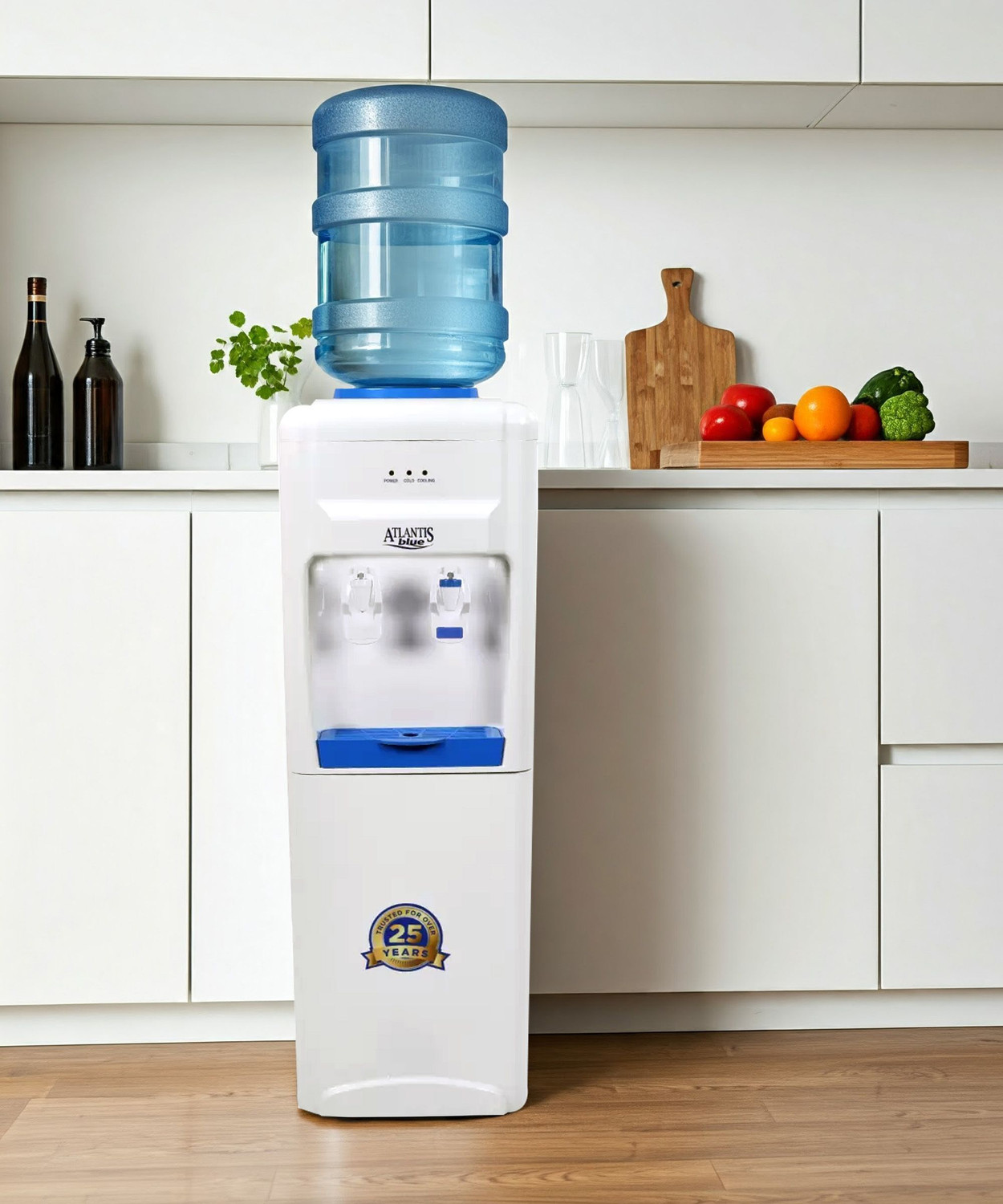 Image of ATLANTIS BLUE Normal & Cold Floor Standing (NO HOT)- 2 Taps Bottled Water Dispenser