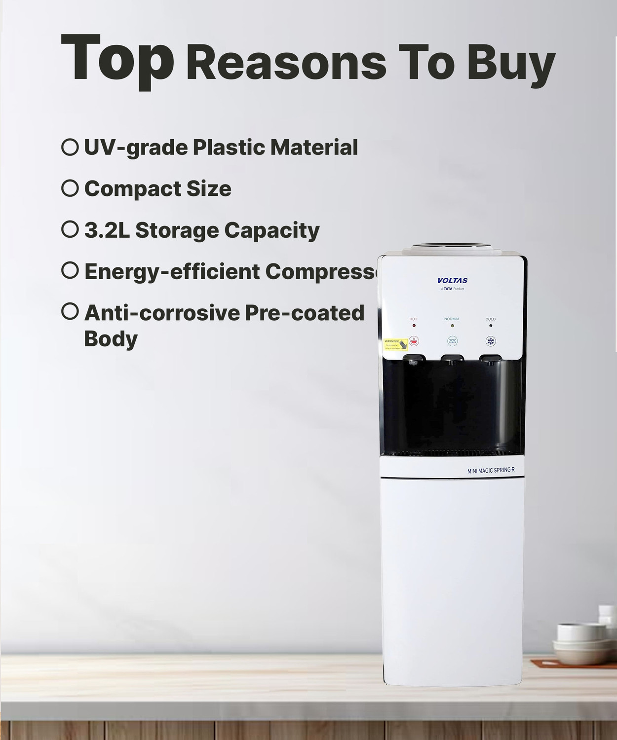 Image of Voltas Spring-R Bottled Water Dispenser