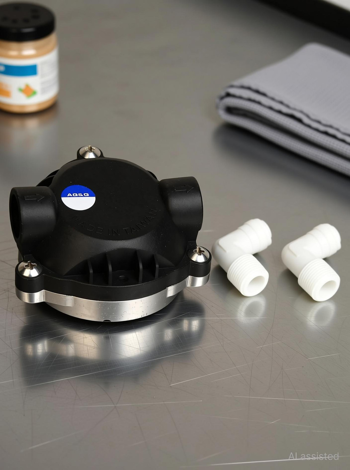 Image of WILLFREAD Pump Head AQ&Q type for RO Wates Elbow Connectorsr Purifiers Booster Pump Solid Filter Cartridge