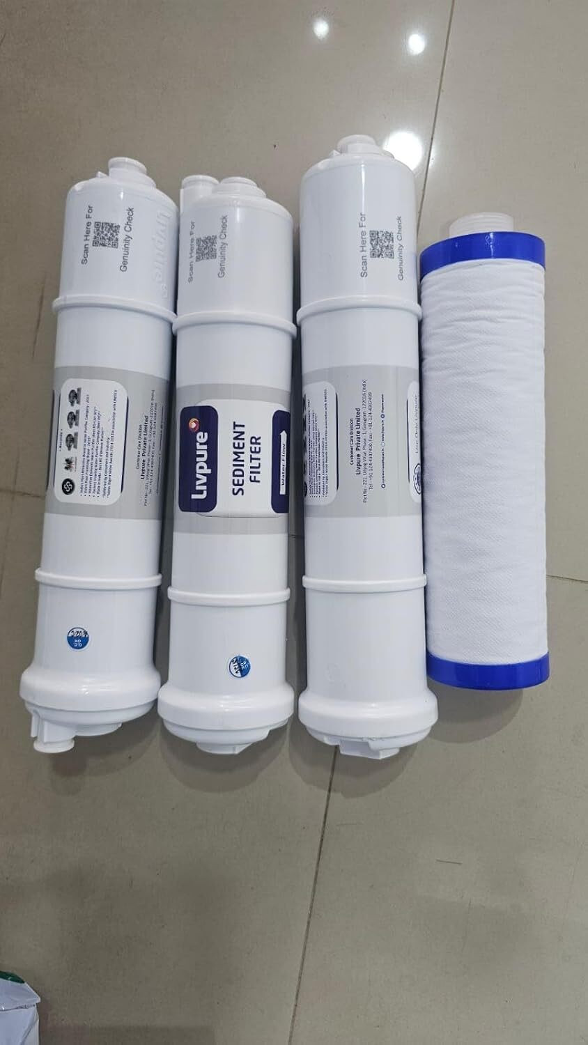 Image of LIVPURE set of RO membrane sediment carbon and pre filter Solid Filter Cartridge