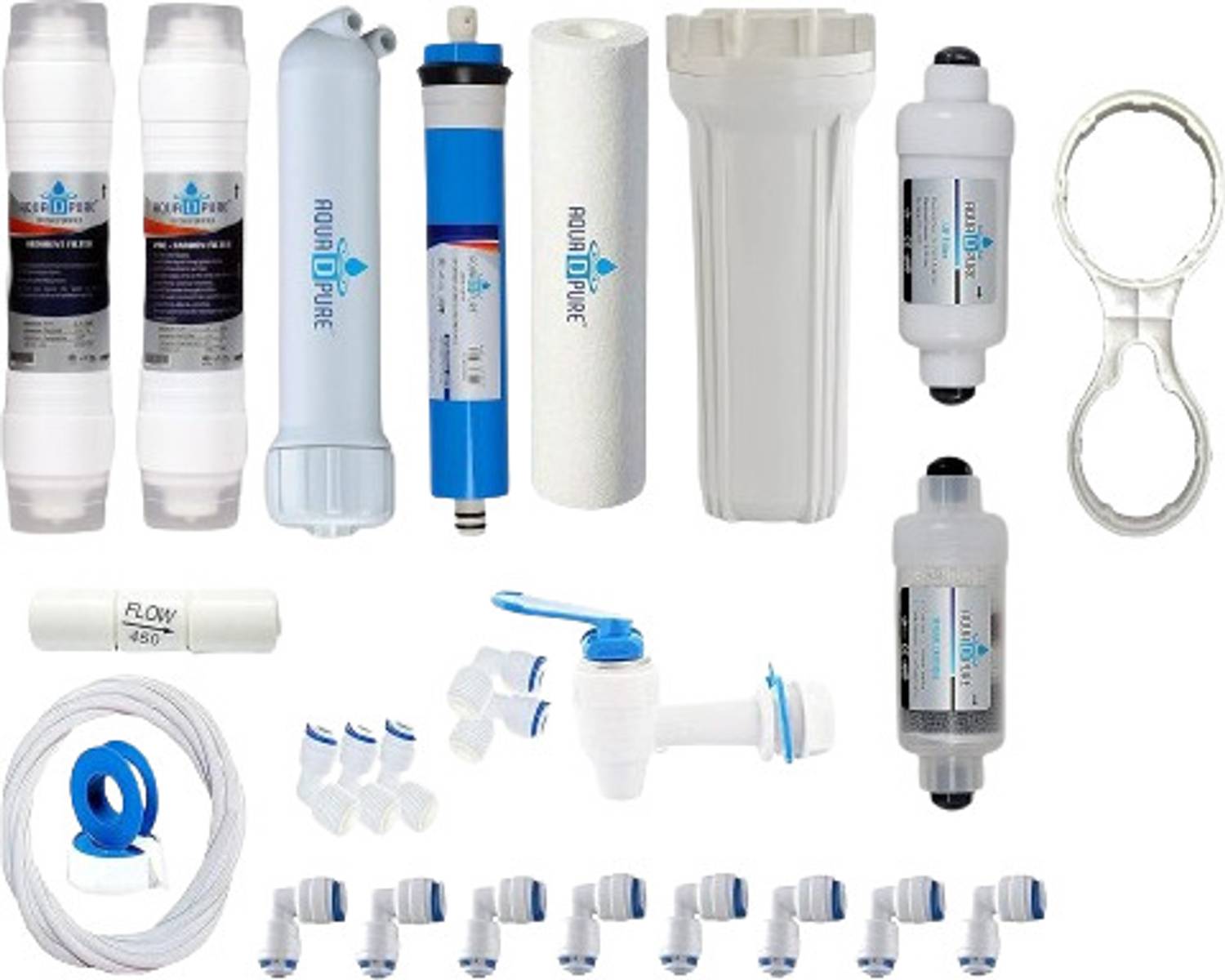AquaDpure complete Ro water purifier filter service kit with all accessories Solid Filter Cartridge