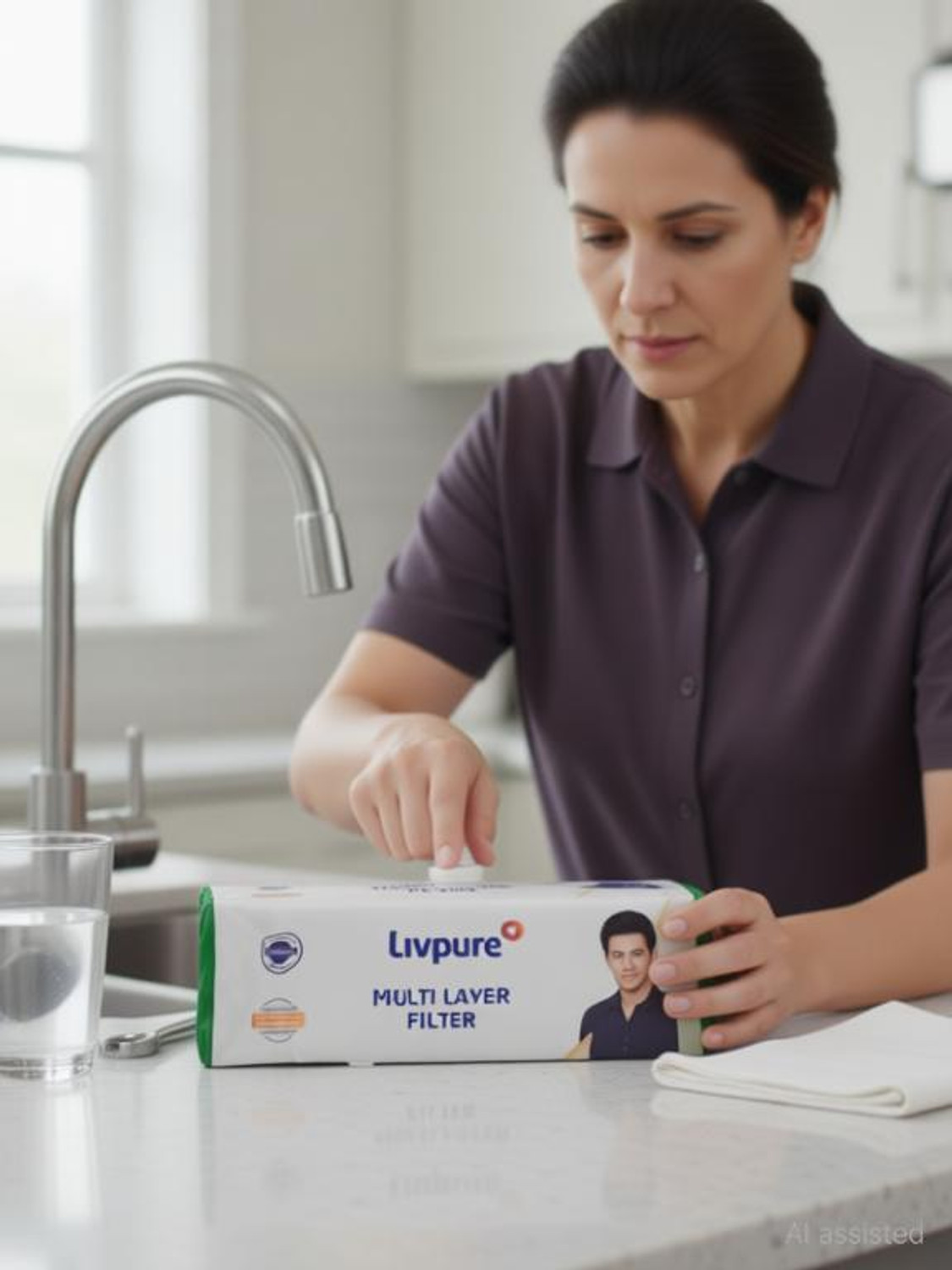 Image of LIVPURE Pre Filter Bowl cartridge set of 2 Solid Filter Cartridge (4000, Pack of 2)