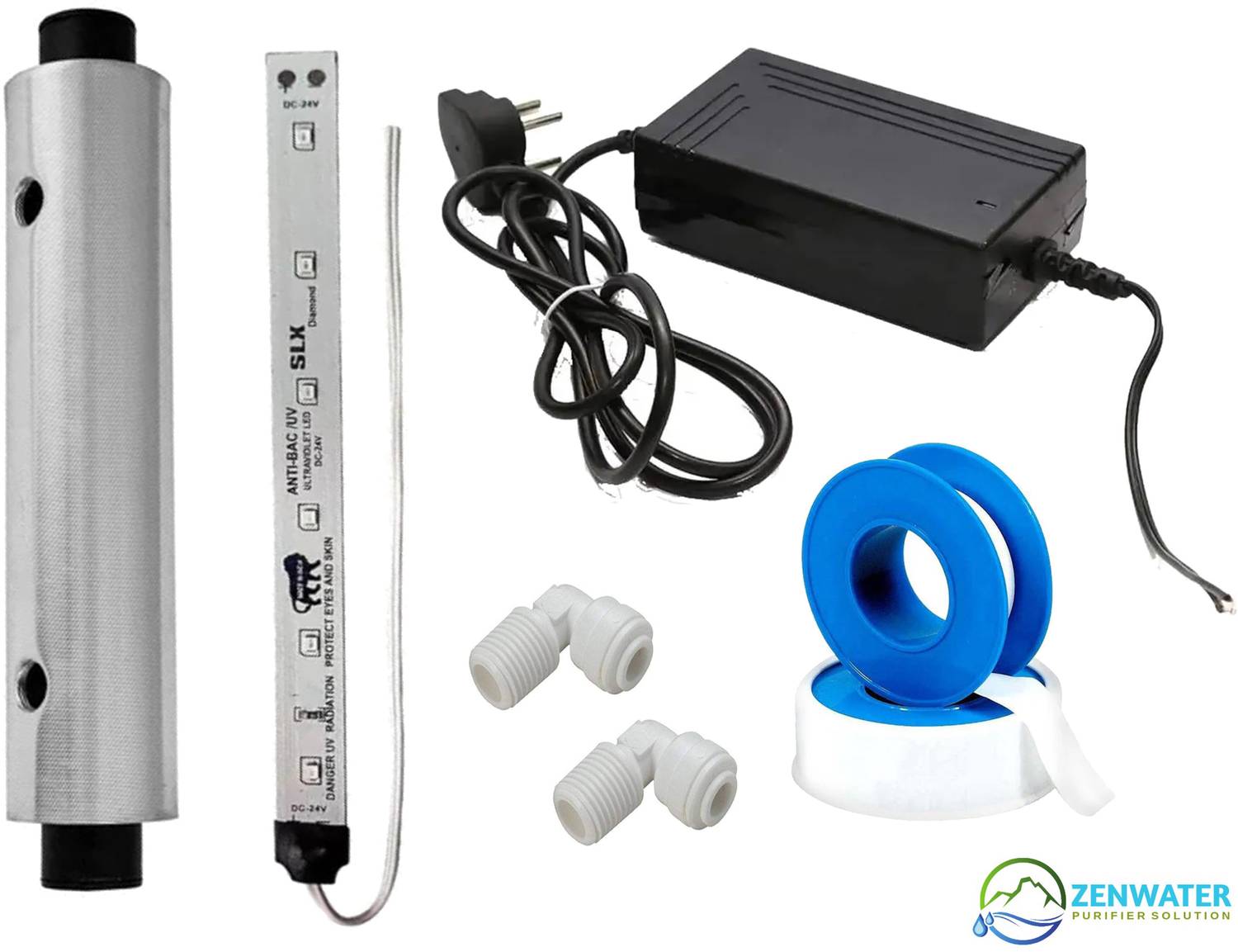 AuraWater UV LED Strip Light – 24V DC UV LED (Barrel) Strip for RO Water Purifier_N3 Solid Filter Cartridge