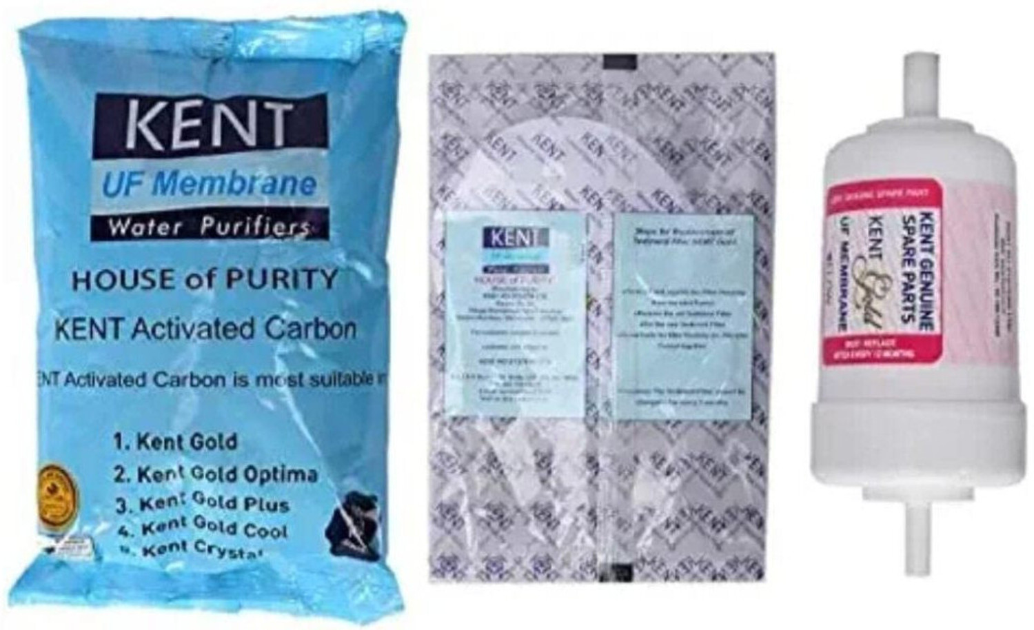 Image of ShopsWell KENT Service kit Original KENT gold spare kit Solid Filter Cartridge G27 Solid Filter Cartridge (9, Pack of 1)