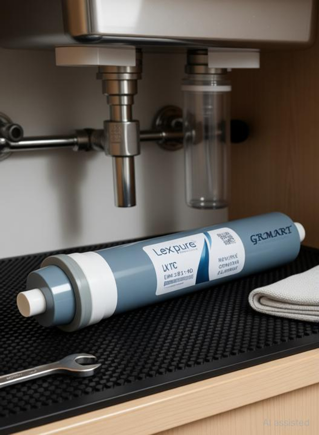 Image of GRMART Lexpure LX TFC 80GPD RO Membren For High TDS For All type of RO Water Purifier Solid Filter Cartridge
