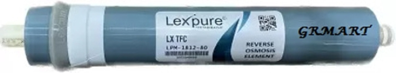 Image of GRMART Lexpure LX TFC 80GPD RO Membren For High TDS For All type of RO Water Purifier Solid Filter Cartridge