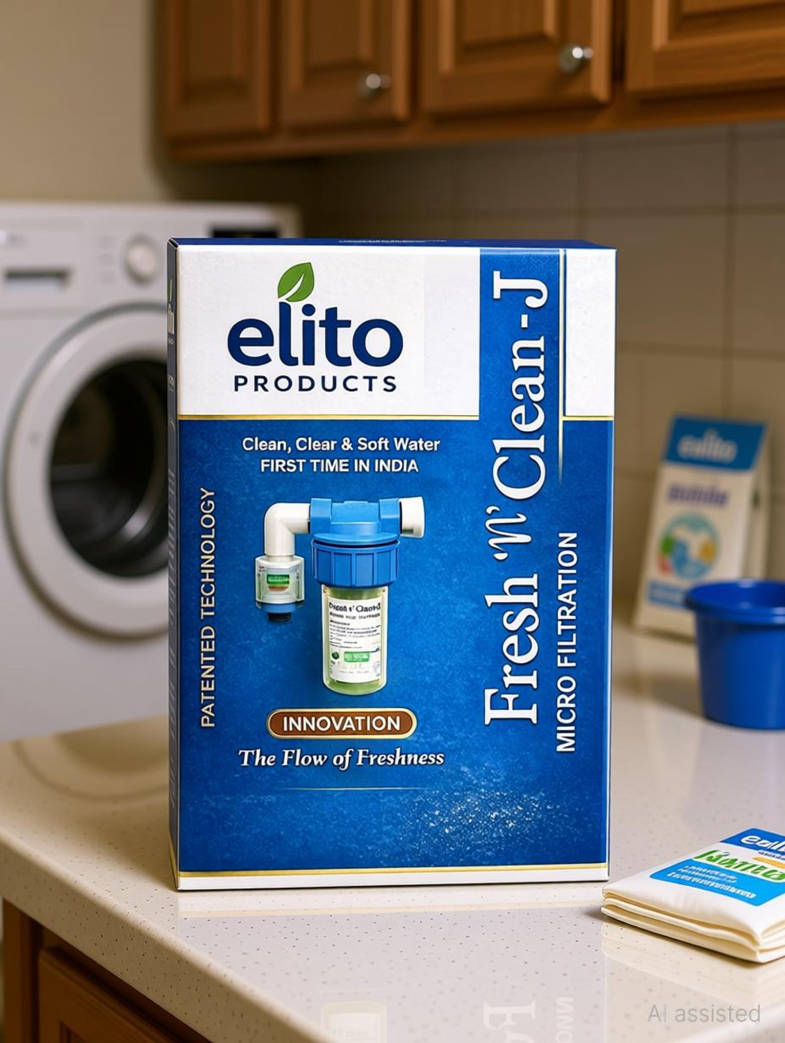 Image of Elito Products Filter Cartridge Water Softener For Washing Machine & Dishwashers | Solid Filter Cartridge