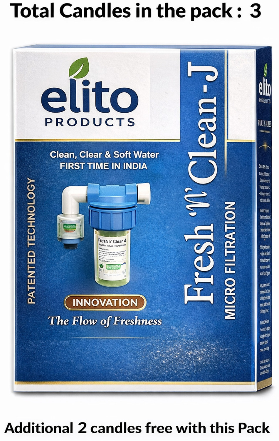 Image of Elito Products Filter Cartridge Water Softener For Washing Machine & Dishwashers | Solid Filter Cartridge