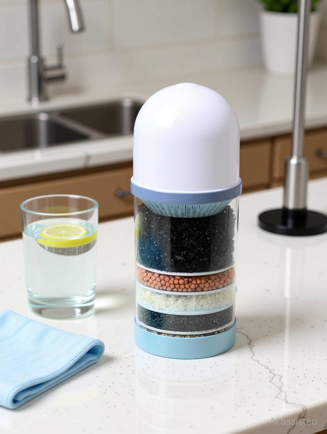 Aquafresh by AQUAFRESH Replacement CERAMIC & MINERAL CARTRIDGE FOR NON ELECTRIC GRAVITY WATER PURIFIER Solid Filter Cartridge
