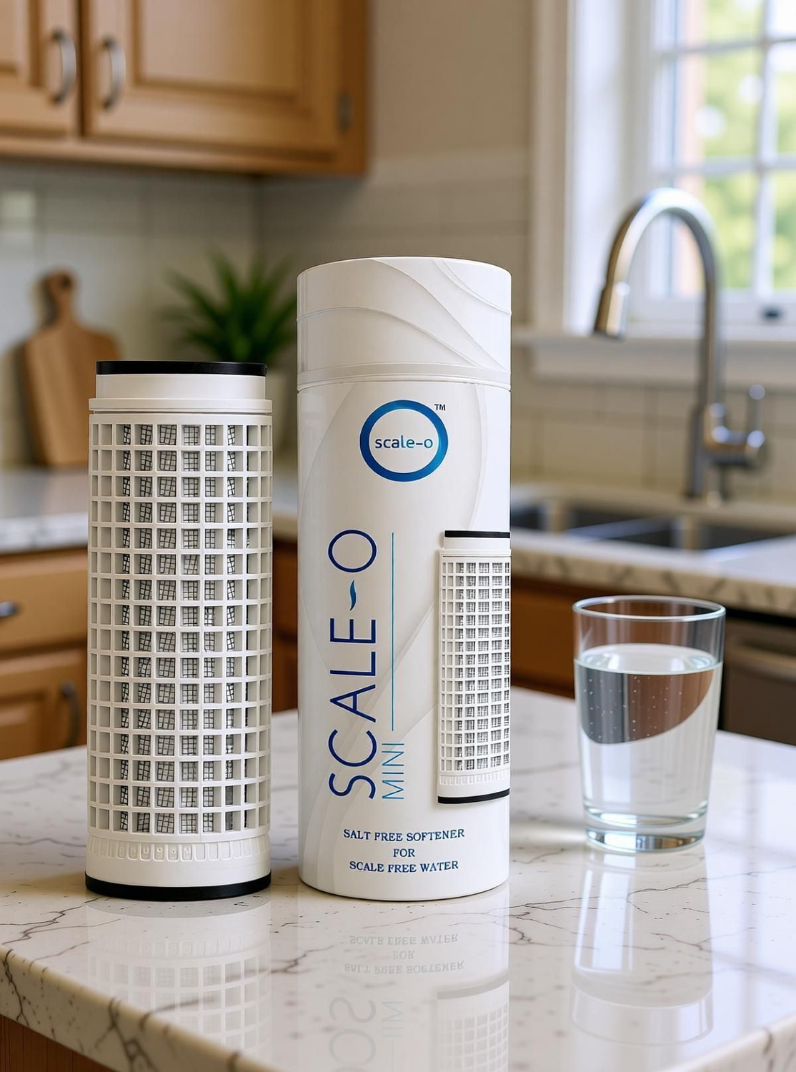 Image of ScaleO by Scale-O Whole House Water Softener for Tanks, Reduces Hard Water & Scaling Problems Media Filter Cartridge