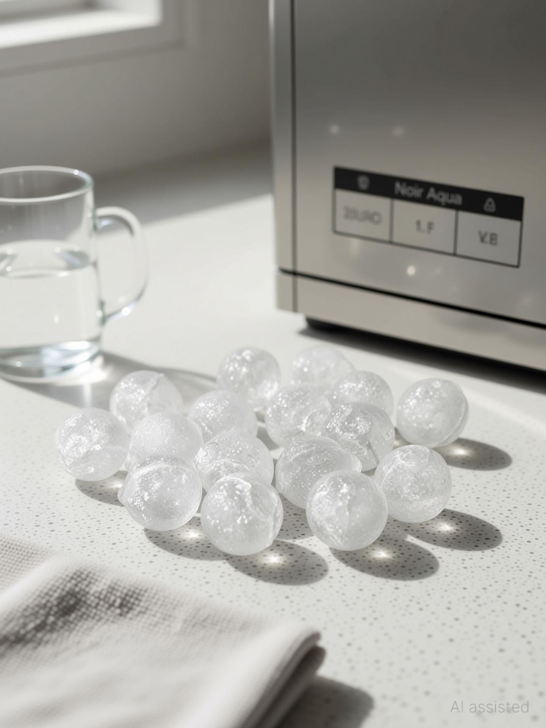 Image of Noir Aqua 25pcs Pre Filter Antiscalant Balls For All Types Of Water Purifier RO - Convert Hard Water into Soft Water, Prevents Scaling in Membrane, Spun Filter Cartridge Candle Solid Filter Cartridge
