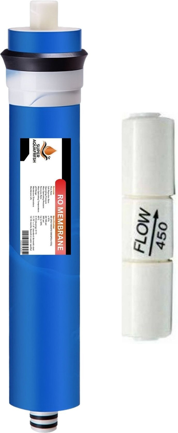 Image of SUPER AQUAFRESH RO Membrane 100 GPD Works Till 2000 TDS Solid Filter Cartridge (00.5, Pack of 1)