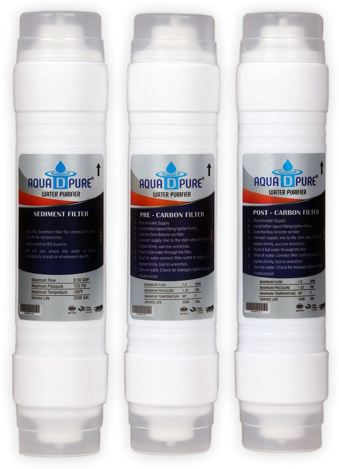 Image of AquaDpure RO Service & Maintenance Kit with 4-in-1 Copper Filter for All RO Purifiers Solid Filter Cartridge
