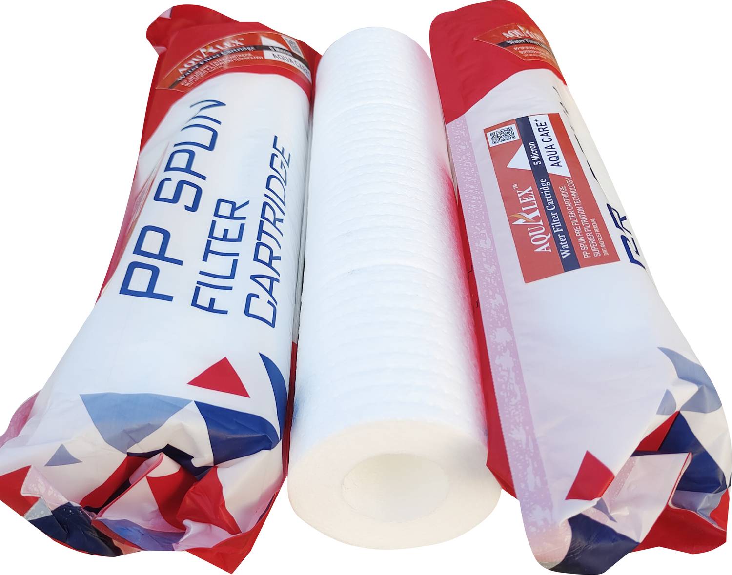 AQUALEX Pokar RO, Noshi PP SPUN PRE FILTER, 5 micron, 10 inch, Superier Quality , 3pcs Set Suitable for Water RO purifier Solid Filter Cartridge