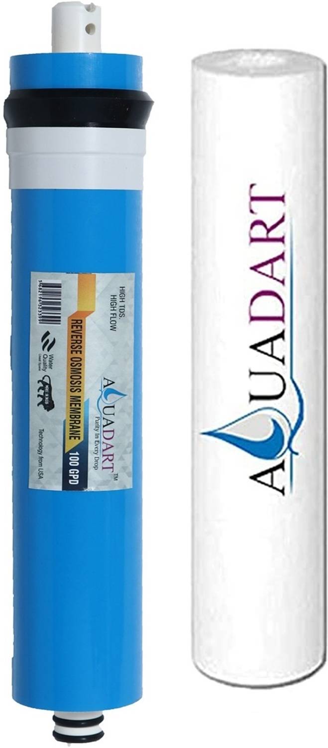 AquaDart 100 GPD Ro Membrane with 10" Spun for All Type of Water Purifier and Filter Solid Filter Cart...