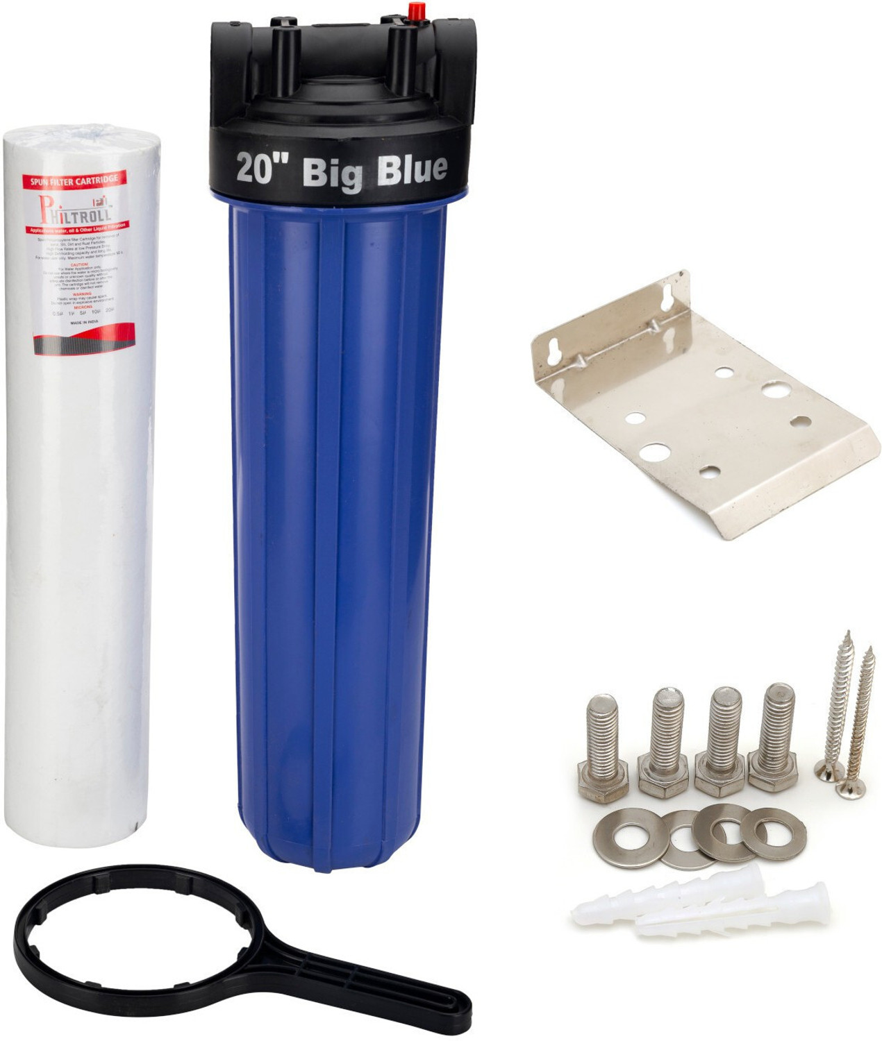 Image of RiverSoft ASP-20 sediment filter assembly Media filter cartridge (5 mic, 20 in) Media Filter Cartridge