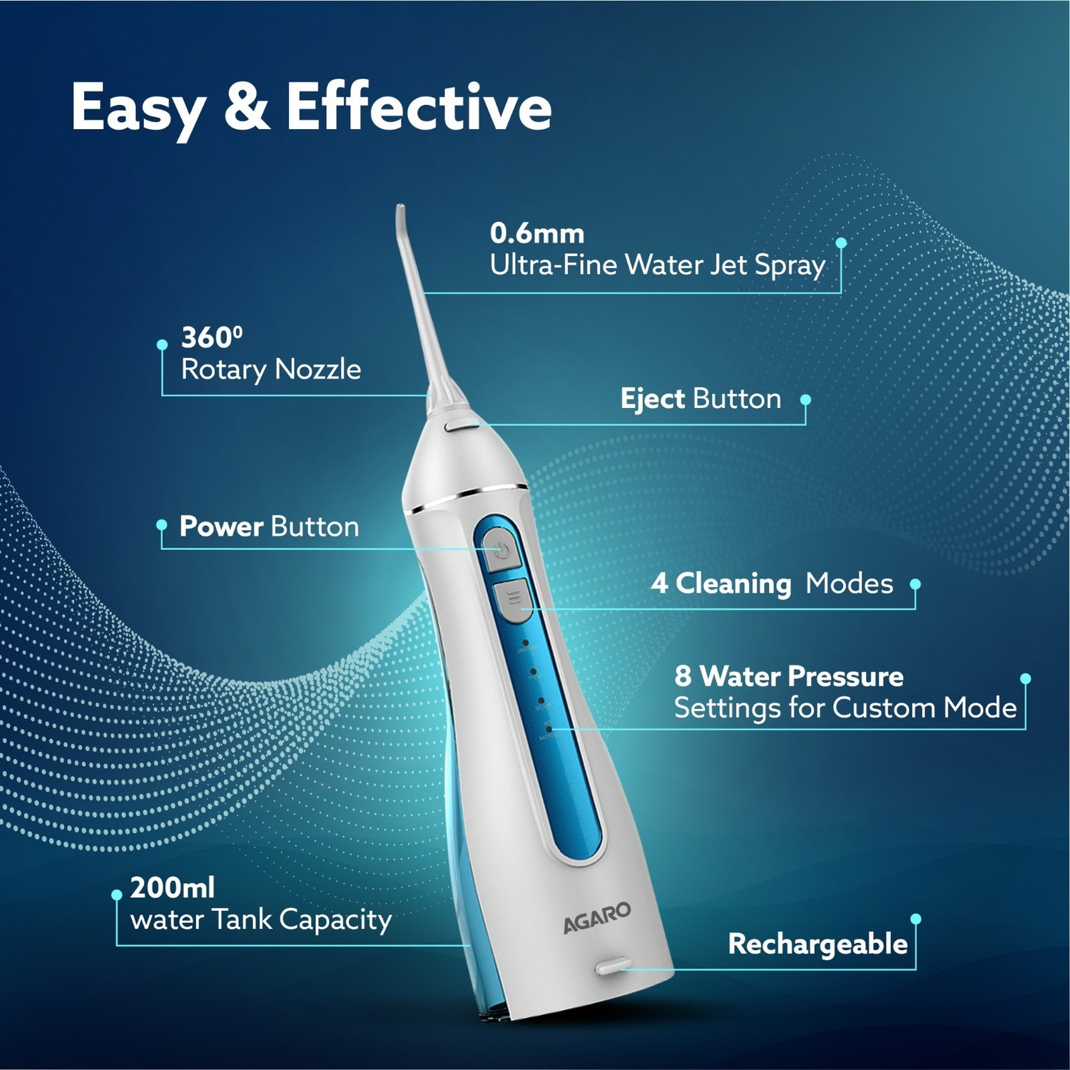 Image of AGARO 33656 Water Flosser
